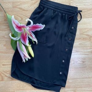 Apt. 9 Black Button Skirt with Pockets Sz XL